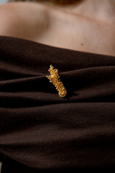 CORAL BROOCH