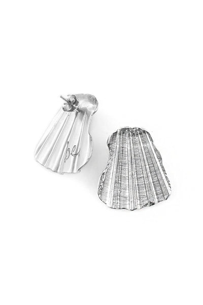 SILVER BE SHELL EARRINGS