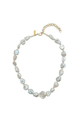 CRYSTAL QUARTZ PEARL NECKLACE