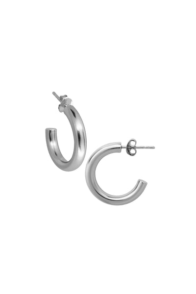 PYAR SILVER HOOP EARRINGS LARGE