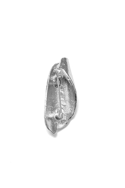 THE SEEKER SHELL BROOCH SILVER