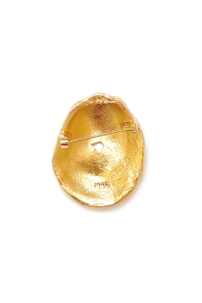 THE SEER SHELL BROOCH GOLD