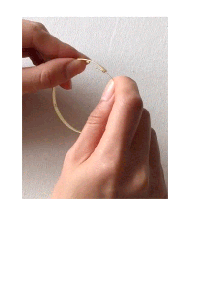 SILVER HOOP EARRINGS MEDIUM