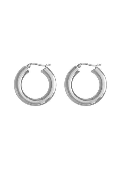 JUPITER SILVER HOOP EARRINGS SMALL