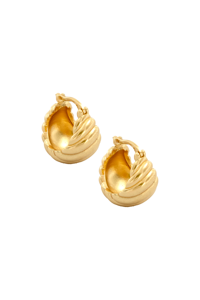 PRE-ORDER: VENUS GOLD HINGED HOOP EARRINGS