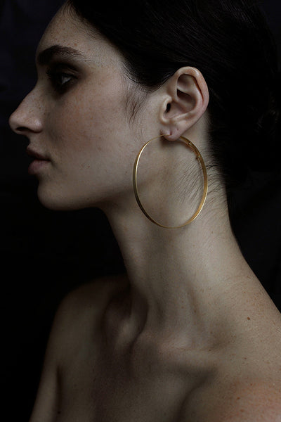 GOLD HOOP EARRINGS LARGE