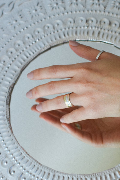 SILVER STACKING RING