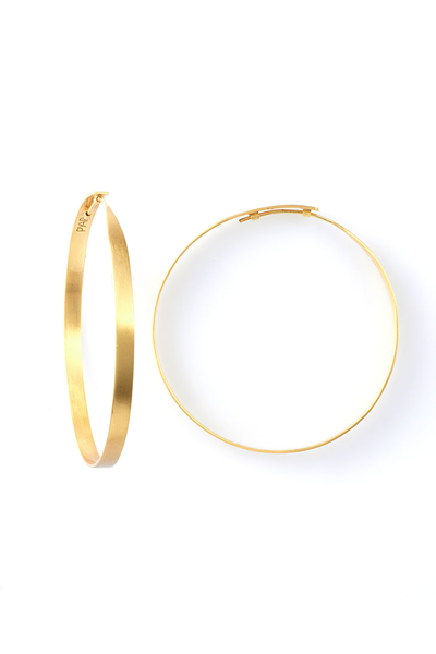 GOLD HOOP EARRINGS LARGE