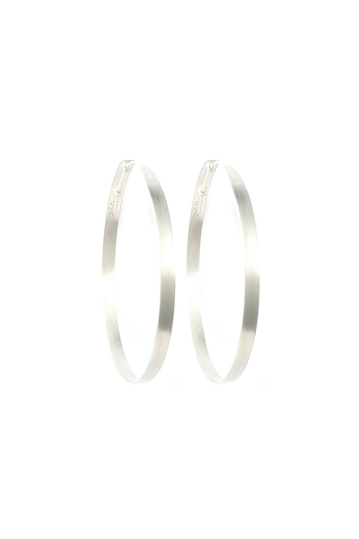 SILVER HOOP EARRINGS LARGE