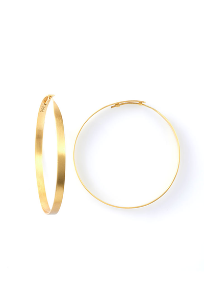 GOLD HOOP EARRING MEDIUM
