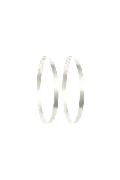 SILVER HOOP EARRINGS MEDIUM