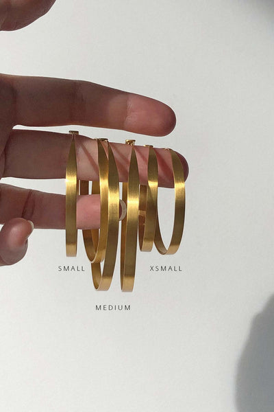 PRE-ORDER: GOLD HOOP EARRINGS XSMALL