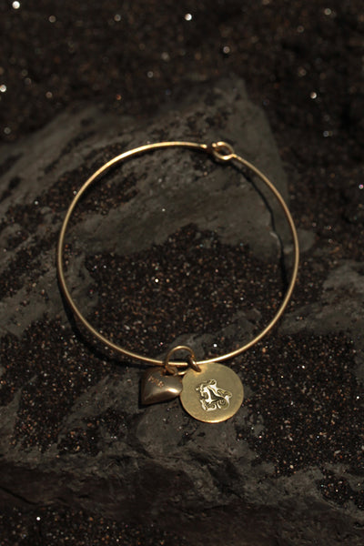 CAPRICORN HEART BANGLE