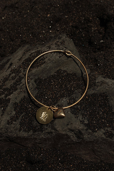GEMINI HEART BANGLE