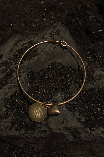 PISCES HEART BANGLE