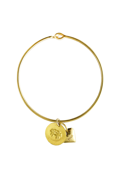CANCER HEART BANGLE