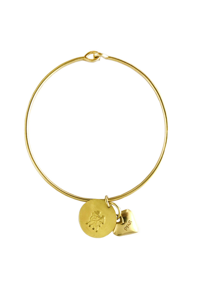 GEMINI HEART BANGLE