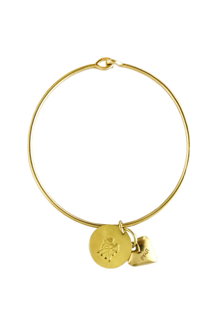GEMINI HEART BANGLE
