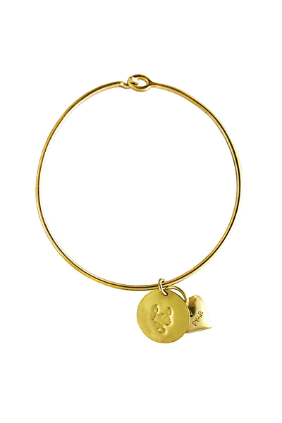 SCORPIO HEART BANGLE