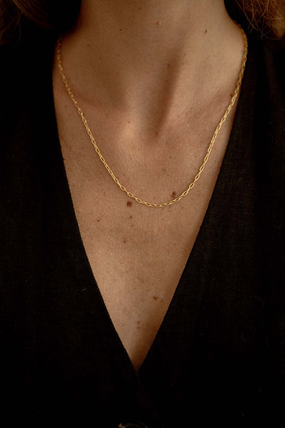 GOLD CABLE CHAIN NECKLACE