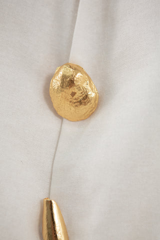 THE SEER SHELL BROOCH GOLD