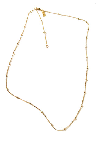 GOLD BALL CHAIN NECKLACE