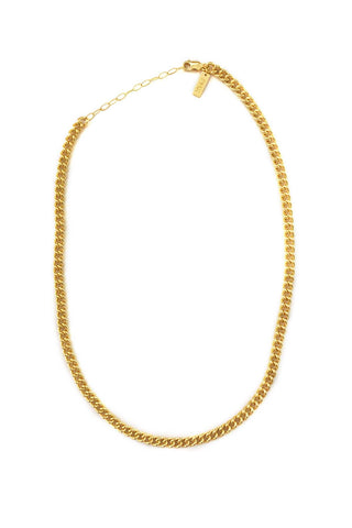 GOLD CURB CHAIN NECKLACE