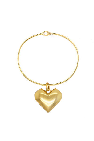 JUMBO HEART BELL BANGLE